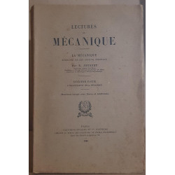 Lectures de mécanique - La mécanique enseignée par les auteus...