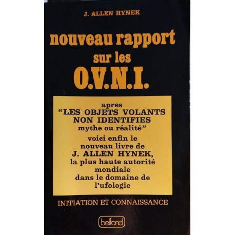 Nouveau rapport sur les OVNI objets volants non identifiés