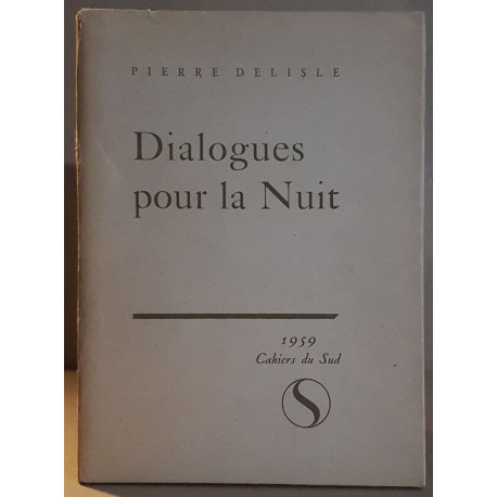 Dialogues pour la nuit / E.O./ exemplaire nominatif