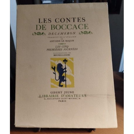 Les contes de Boccace/ decameron traduit de l'italien par Antoine...