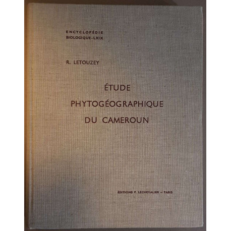 Etude phytogéographique du Cameroun