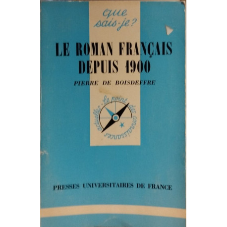 Le roman français depuis 1900