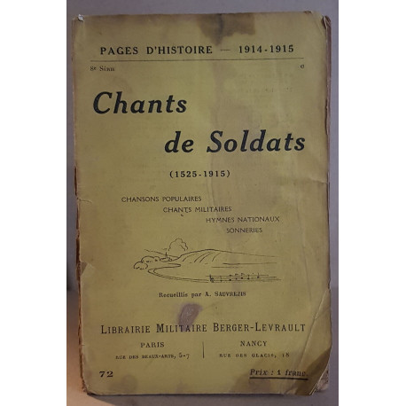 Chants de soldats (1525-1915)