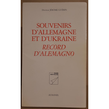 Souvenirs d'Allemagne et d'Ukraine - Record d'Allemagno / E.O. /...