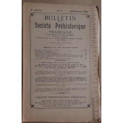 Bulletin de la société préhistorique française - Tome 27 - N°7