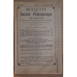 Bulletin de la société préhistorique française - Tome 35 - N°7-8