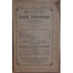 Bulletin de la société préhistorique française - Tome 24 - N°1-2