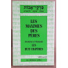 Les maximes des pères - Les huit chapitres de Maimonide (bilingue)