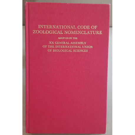 Code international de nomenclature zoologique (3° édition) adapté...