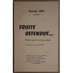 Fruits défendus ... Poésies pour le temps présent - Illustrations...