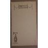 Lot de 12 menus publicitaires Perrier
