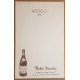 Lot de 8 menus publicitaires - Noble Souche - Maison Léon Botta à...