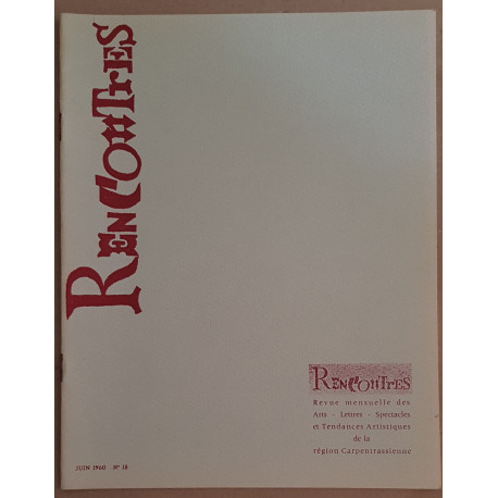 Rencontres N°18 - Association Carpentrassienne de Diffusion Culturelle