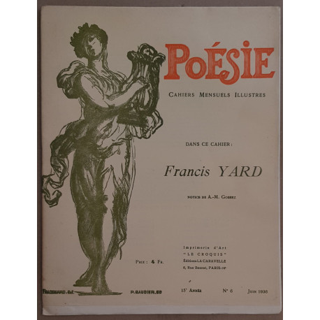 Poésie - Cahiers mensuels illustrés N°8 - Juin 1936