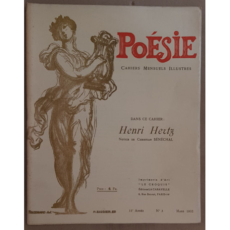Poésie - Cahiers mensuels illustrés N°3 Mars 1932