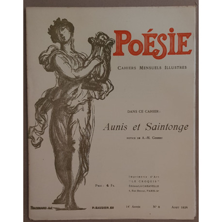 Poésie - Cahiers mensuels illustrés N°8 - Aout 1935