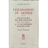Liquidation du monde suivi de reception du diable à l'académie...
